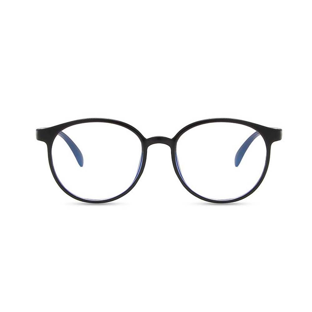 Black Women Eyeglasses Anti Blue Light Glasses Round Frame Eyeglasses Korean Style Computer Eyewear