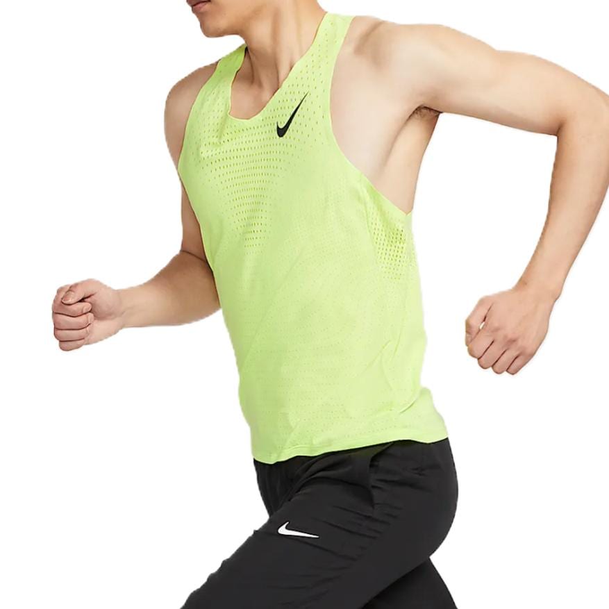 Nike AEROSWIFT Tank Top Men's Light Lemon Yellow/Black FN4232-736