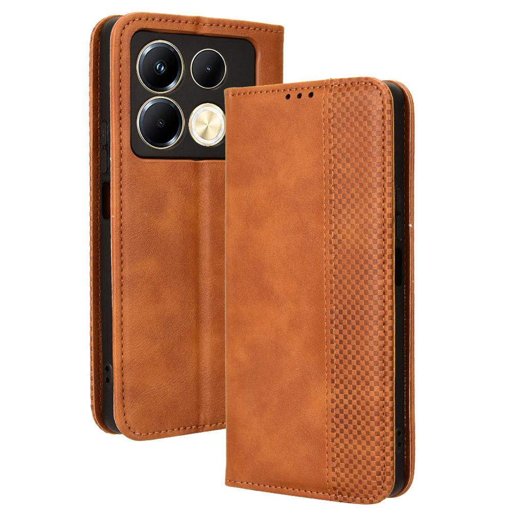 For Infinix Note 40 X6853 Leather Case Magnetic Closing Wallet Phone Cover