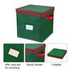 Christmas Ornament Storage Box Made With Durable-Oxford Polyester Material Holds Up To 64 Holiday Ornaments Decoration Balls