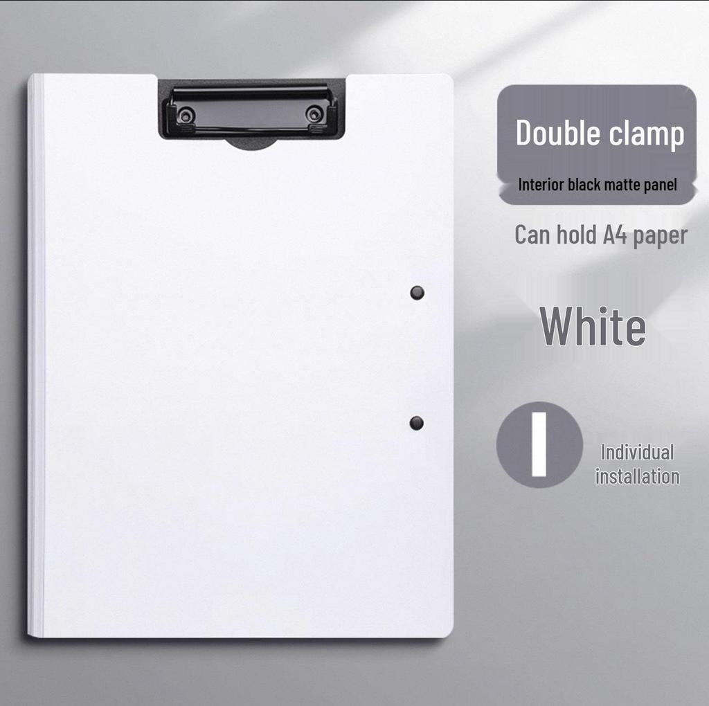 Double Clip Writing Board with Storage for A3/A4 Documents - Ideal for Students & Office Use