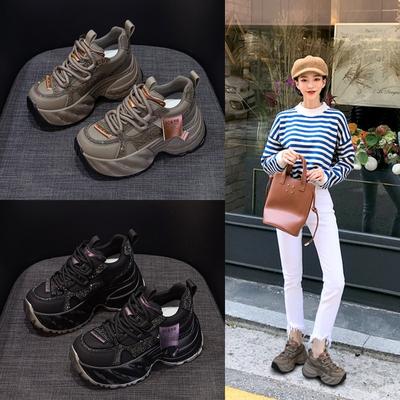 New Thick-soled Dad Shoes with Insole Height Increase, Casual, Fashionable and Versatile Women's Shoes