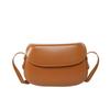 Retro Saddle Bag Single-shoulder Crossbody Bag Fashionable Simple and Artistic Hard-shell Bag for Ladies Casually