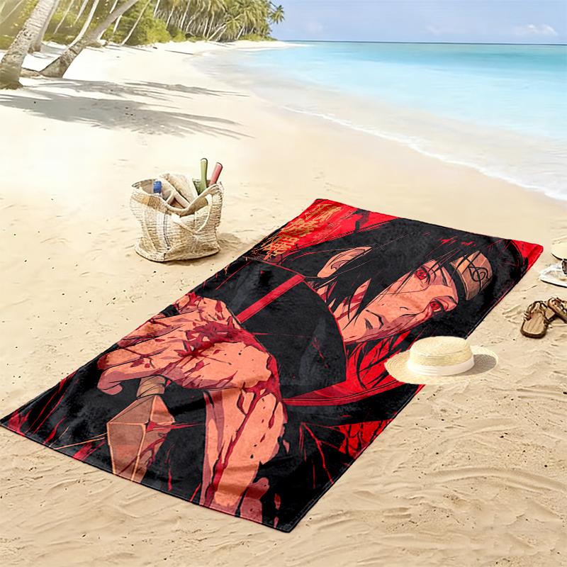 1pc Naruto Beach Towel Ideal Birthday Gift For Family, A Vibrant Beach Towel Suitable for Outdoor Activities