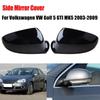 For Volkswagen VW Golf 5 MK5 GTI Jetta 5 Passat B6 B5.5 Car Rearview Side Mirror Cover Wing Cap Exterior Door Case Trim Carbon