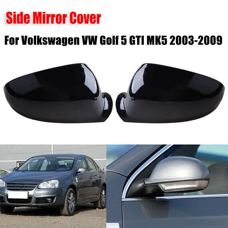For Volkswagen VW Golf 5 MK5 GTI Jetta 5 Passat B6 B5.5 Car Rearview Side Mirror Cover Wing Cap Exterior Door Case Trim Carbon