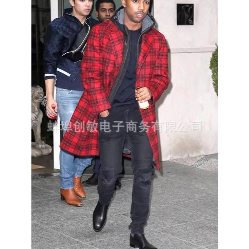 2025 Suit Collar Pocket Men's Coat Jacket Men's Large Size Windbreaker Autumn and Winter Woolen Coat