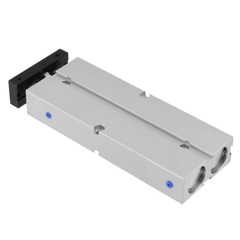 1pc 20mm Bore 100mm Stroke Double Rod Double Acting Aluminum Alloy Pneumatic Air Cylinder