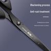 Morning MG Black Blade Scissors: Stylish, Sharp, Non-stick, Wear-resistant Stainless Steel for Home, Office, and Children’s Paper Cutting