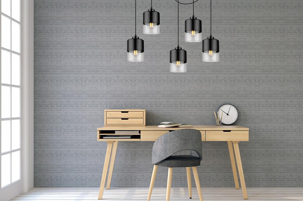 MODERN GLASS SPIDER CEILING HANGING LAMP