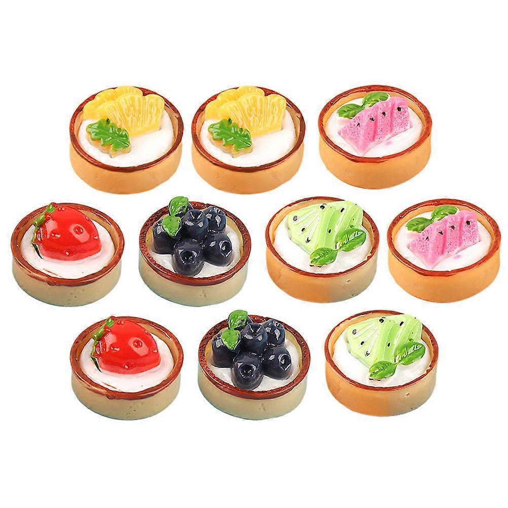 Artificial Cake Model Mini Fake Cake for Decor 18Pcs Lifelike Dessert Toys