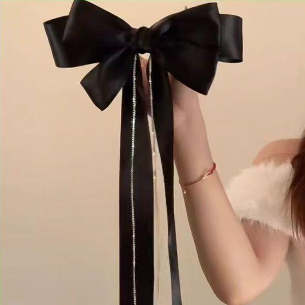 Red Velvet Snowflake Bow Hair Clip - Festive Holiday Accessory for Women