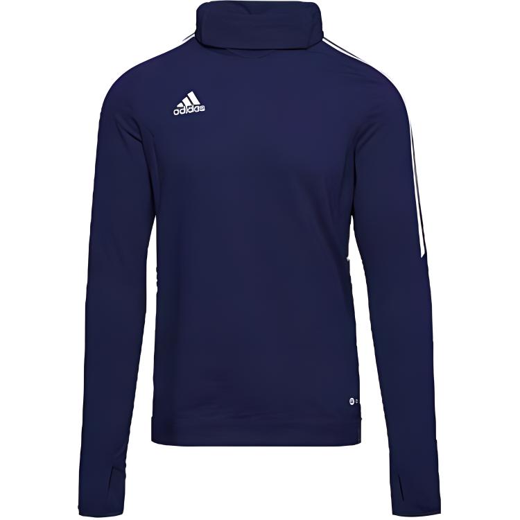 Adidas Sweatshirts Men s Blue Turtleneck Moderate Regular HD2295 S