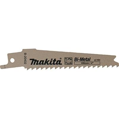 B-20432 6TPI Nail Embedded Wood Cutting Reciprocating Saw Blade, 4-Inch, 5-Pack