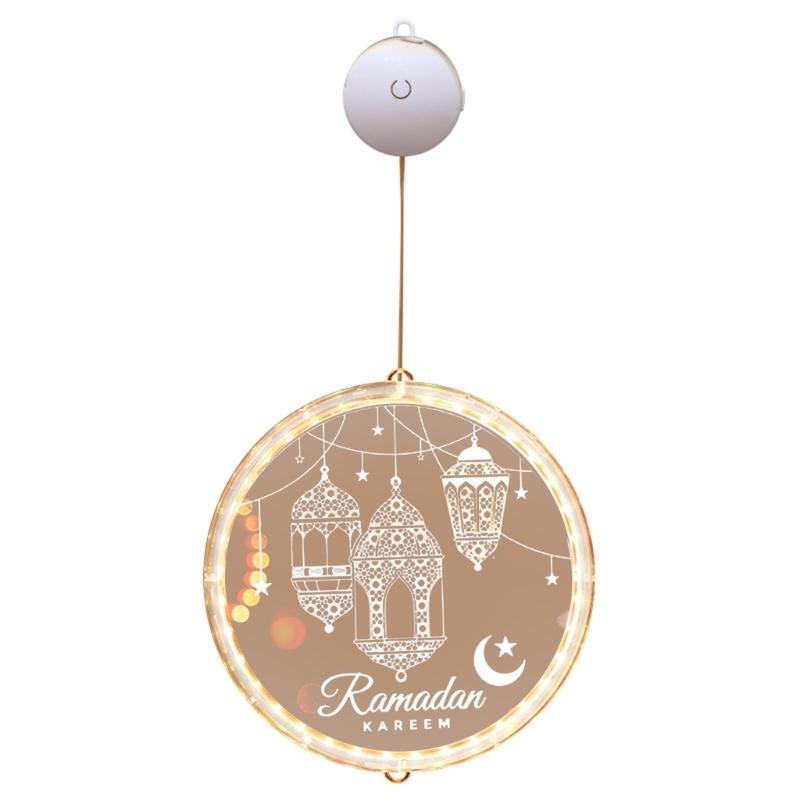 

Eid Ramadans LED Hanging Light for Porch and Balcony Decoration Battery Operated Decorative Lamp Front Door Hanger