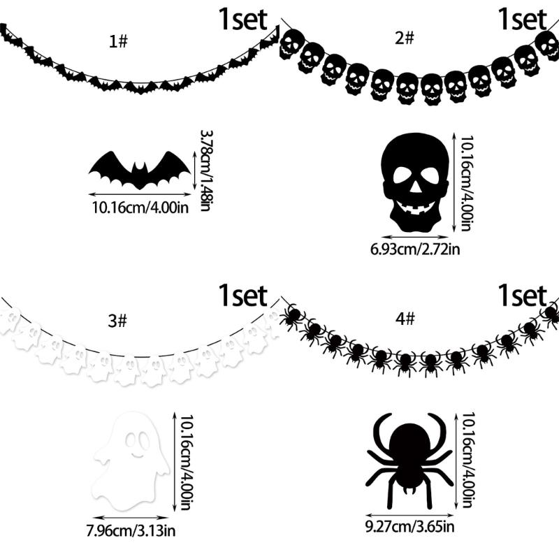 Halloween Hanging Decoration Paper Ghostly Arachnid Hanging Ornament for Home Parties and Retail Stores Window Display