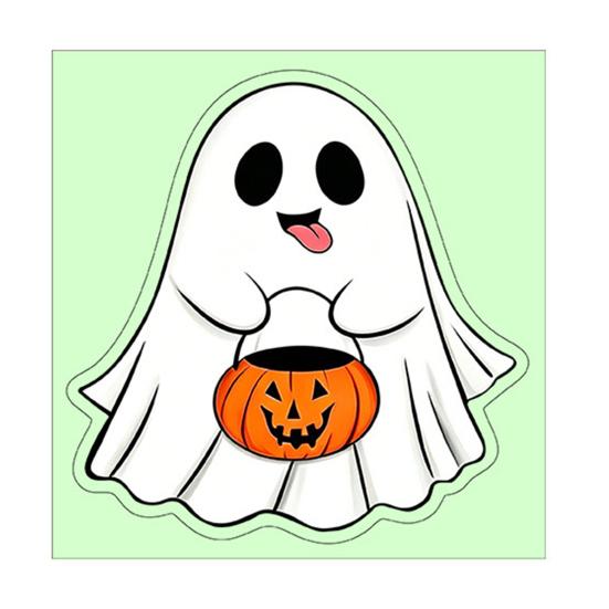 Cartoon Ghost Party Decorations Halloween Glow-in-the-Dark Wall Stickers, Cute Pumpkin Decals, Waterproof PVC Window Clings Removable Art