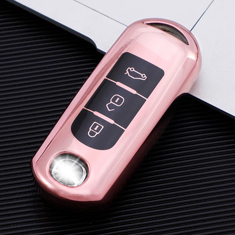 Car Smart Key Cover Case Shell Hodler for Mazda 2 3 6 Atenza Axela Demio CX-5 CX5 CX-3 CX7 CX-9 2015 - 2019 Protector