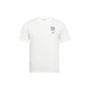 Men's Logo Alphabet Breathable Printing Short Sleeve T-Shirt White DA1490-101