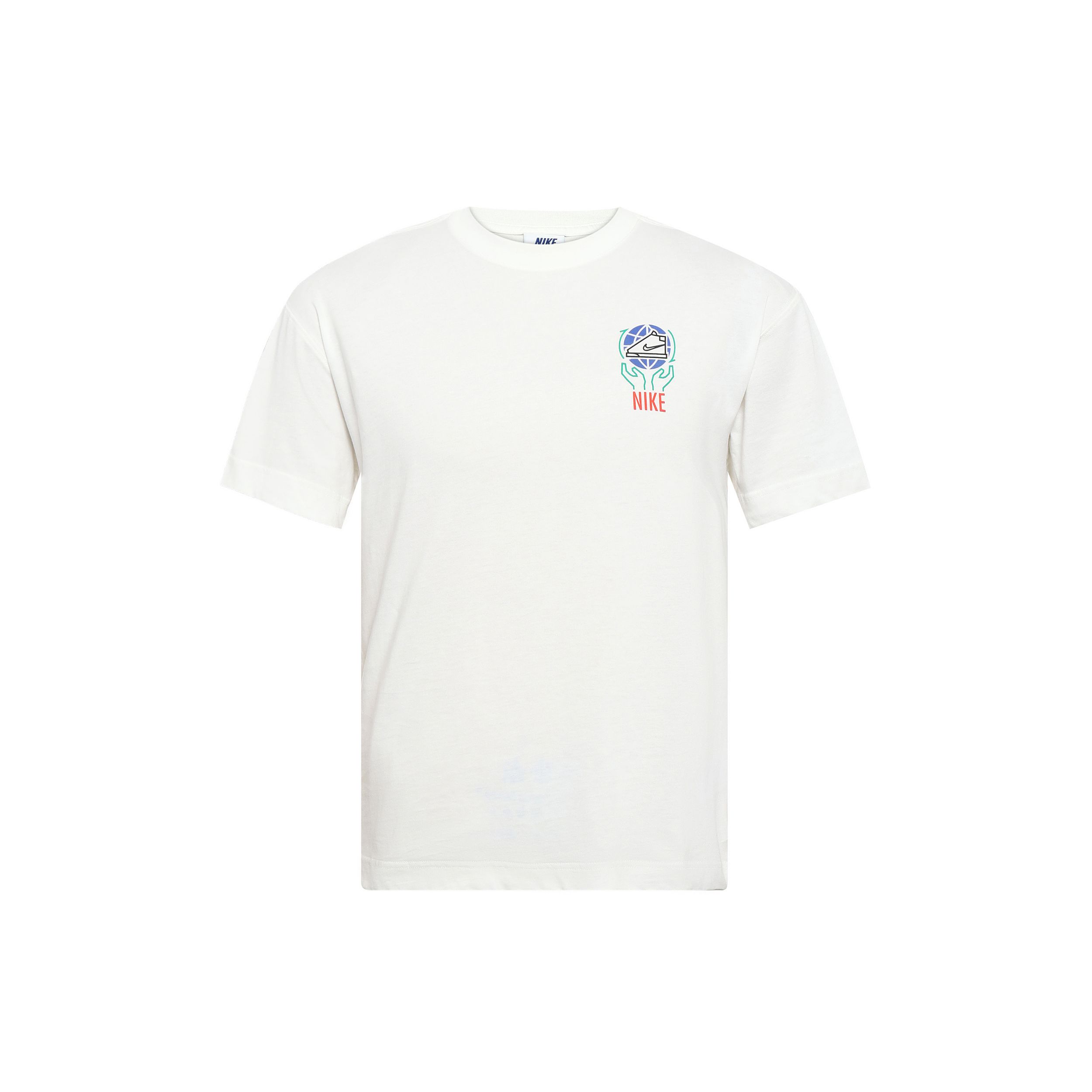 Nike Logo Print Breathable Short Sleeve T-Shirt Men Tops White DA1490-101 M
