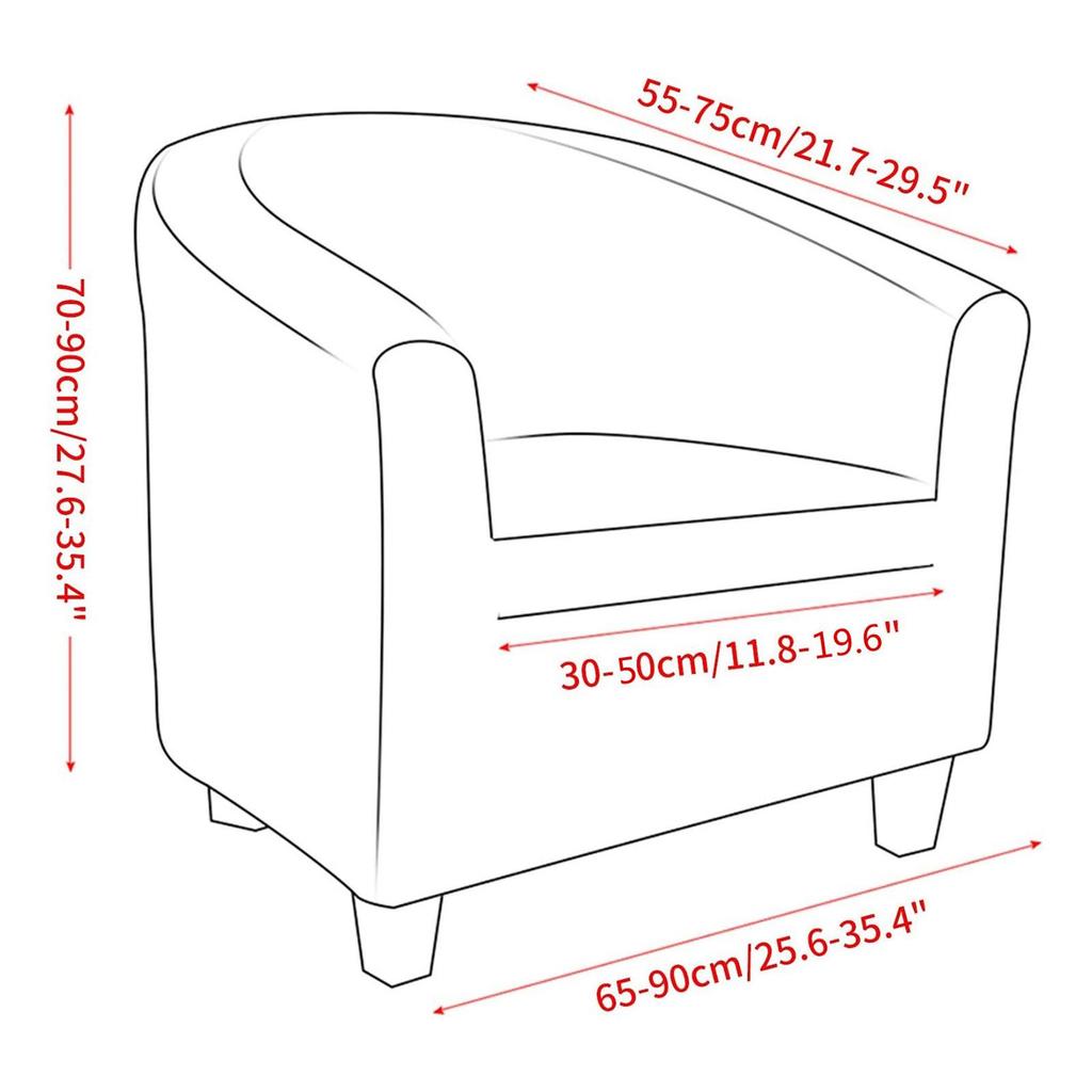 Stretch Elastic Sofa Slipcover Furniture Protector Anti Slip Machine Washable Armchair Slip Cover Armchair Slipcovers for Home