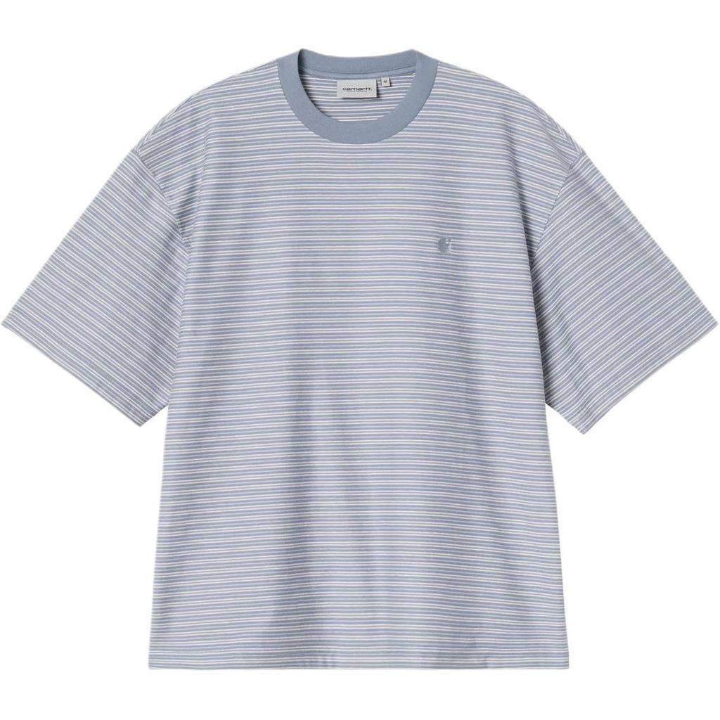 Carhartt WIP Loose Fit Striped Pattern Crew Neck T-Shirt Men Tops I036854-3SG-XX