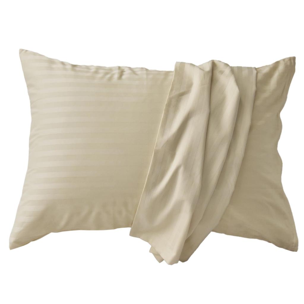 Made In Cotton Satin Stripe Dust Mite Staple Scandinavian Etoile Fits 43x63cm Japan, 100% Pillowcase, Resistant, Extra-Long Cotton, 315-Thread