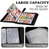 Card Album with Zipper, 9-Pocket 50 Pages Holds 900 Cards, Wear-Resistant and Waterproof, Ideal for Collectors