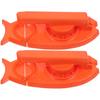 Raindrops Orange Pp Dumpling Maker 2 In 1 Easy To Use For Home 2pcs