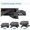 0-30° Three-Height Under-Desk Support Footrest - Black