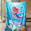Magical Turtle Pond Theme Blanket Lightweight Warm Flannel Blanket Decorative Throw Blanket for Home Decoration