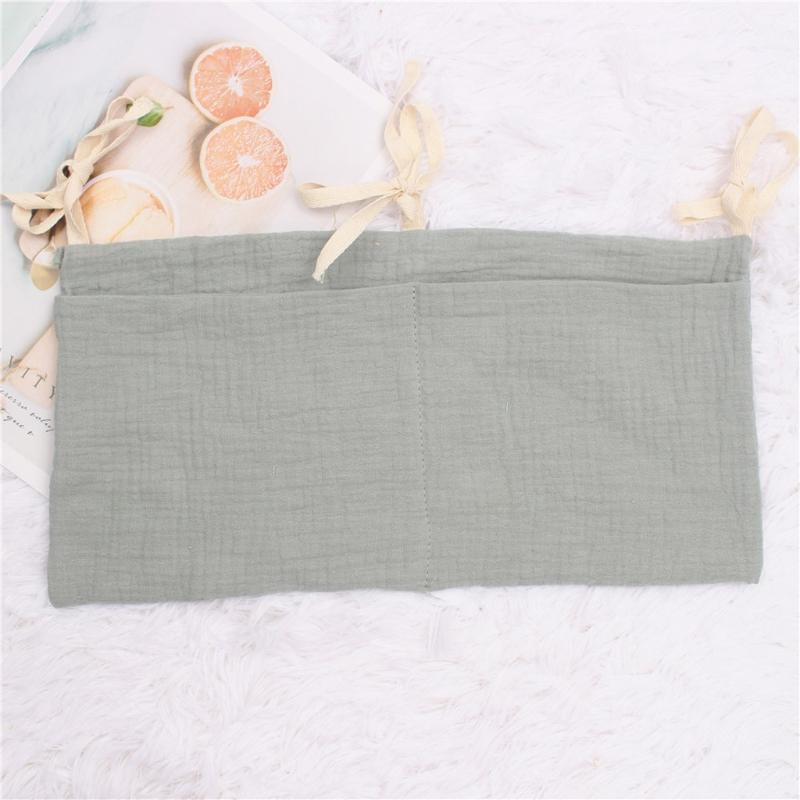 Crib Cotton Diaper Bottle Molar Toy Storage Bag Used to Store Baby's Clothes Diapers Toys Easy to Hanging High Quality