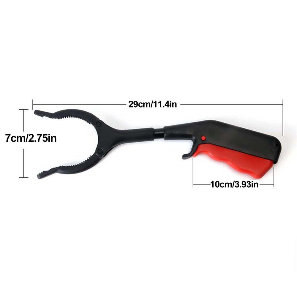 Bending-free Trash Clip Fireplace Tools Litter Picker Tongs Upper Grabber Iron Rubbish Clips Elder Durable