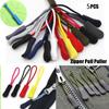 5pcs Zipper Pull Puller End Fit Rope Tag Fixer Zip Cord Tab Replacement Clip Broken Buckle Travel Bag Suitcase