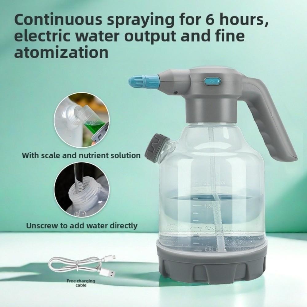 Adjustable Nozzle Electric Watering Can 3L Gardening Sprayer New Watering Kettle