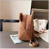 Cute Bear Ear Fleece Small Backpack Kids Girls Casual Warm Lambswool Daypack Bag Schoolbag Rucksack For Travel Shopping