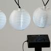 Guirlande Solaire LED - EMINZA - 4,5 M - Blanc Froid - Câble Noir - Jardin Extérieur