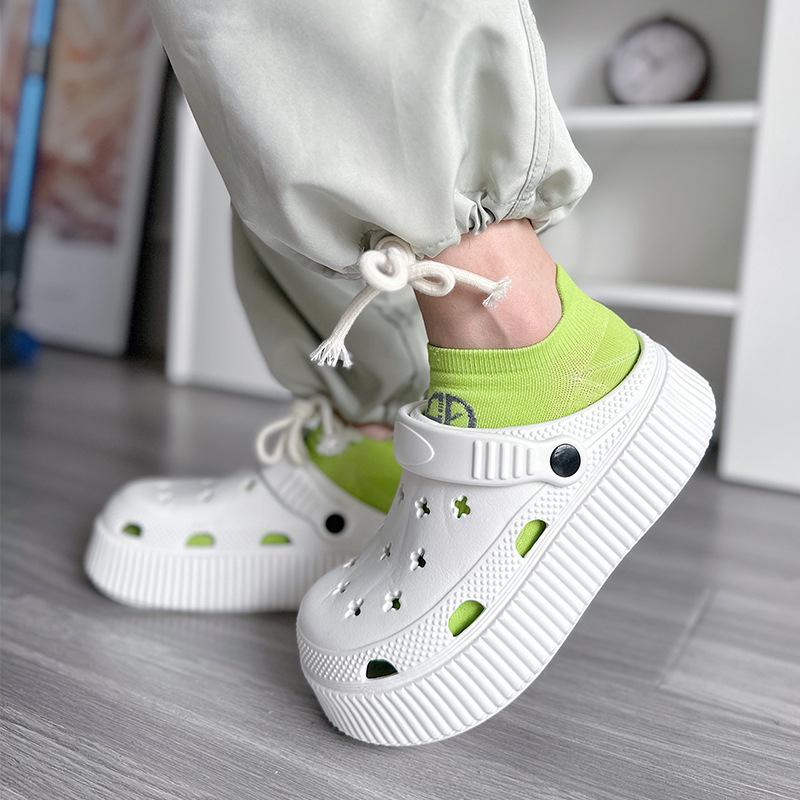 

Garden shoes, cross hole thick soled beach hole shoes, women s summer sandals, EVA adult garden shoes 39-40 рожевий