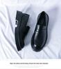 2025 Thick-Soled Black Height-Boost Men's Casual Slip-On Loafers