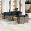 VidaXL Garden Lounge Set with Cushions 8 Pcs, Patio Sofas, Furniture Set, Outdoor Terrace Furniture, Grey 3255851