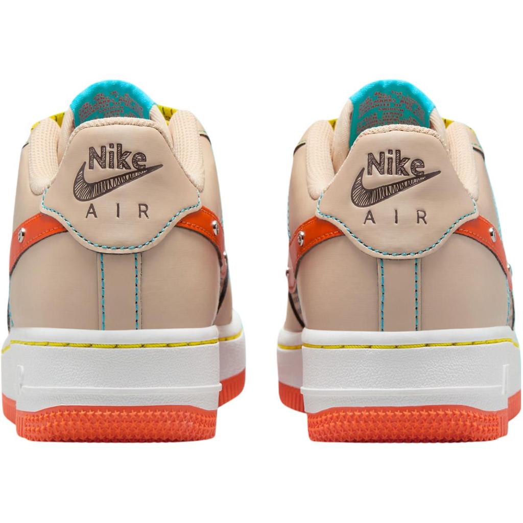 Nike Air Force 1 Low GS D.I.Y. Diorama Kids Sneakers Tan Sanddrift Safety-Orange IB7725-126