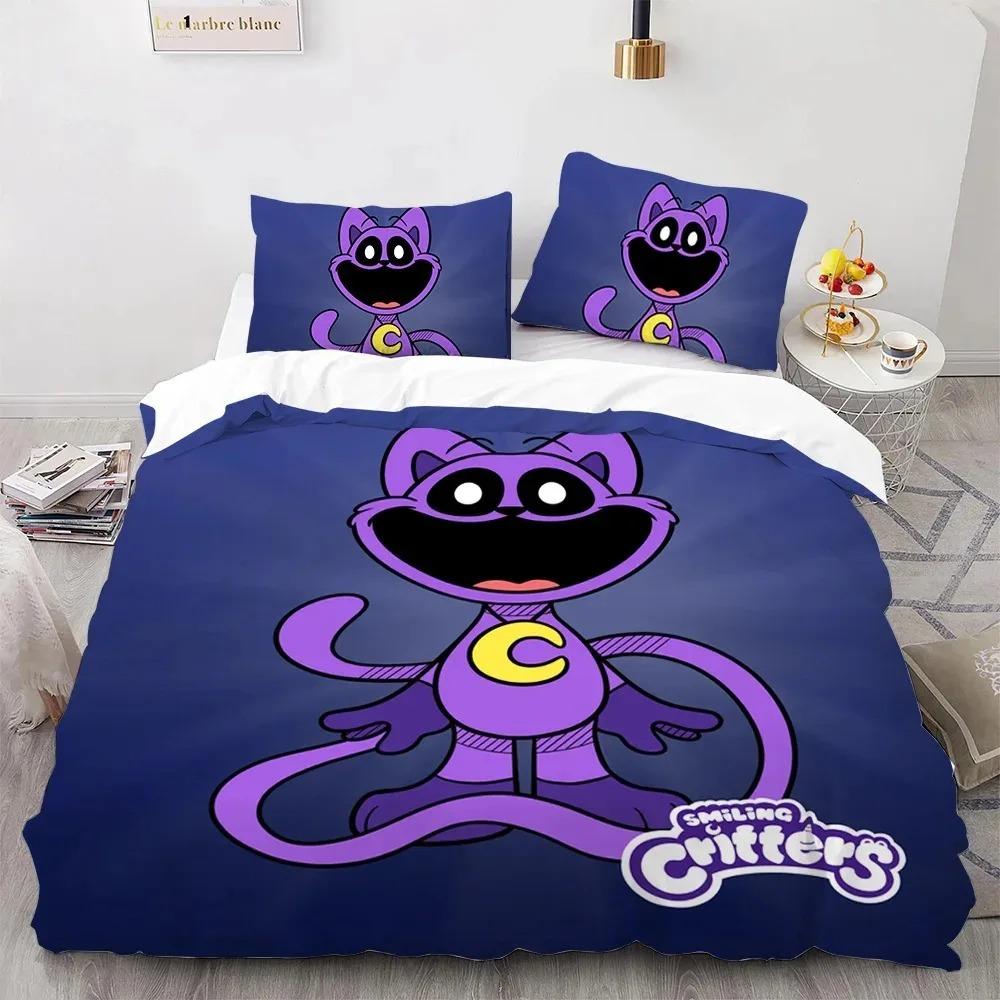 S-smiling Critters Cartoon Bedding Sets Exquisite Bed Supplies Set Duvet Cover Comforter Set Bedding Set Luxury Birthday Gift