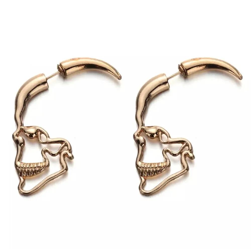 New Halloween Skull Skeleton Drop Earrings for Women  Trend Gothic Jewelry Gift Hip Hop Rock Cool Dropped Earrings Men