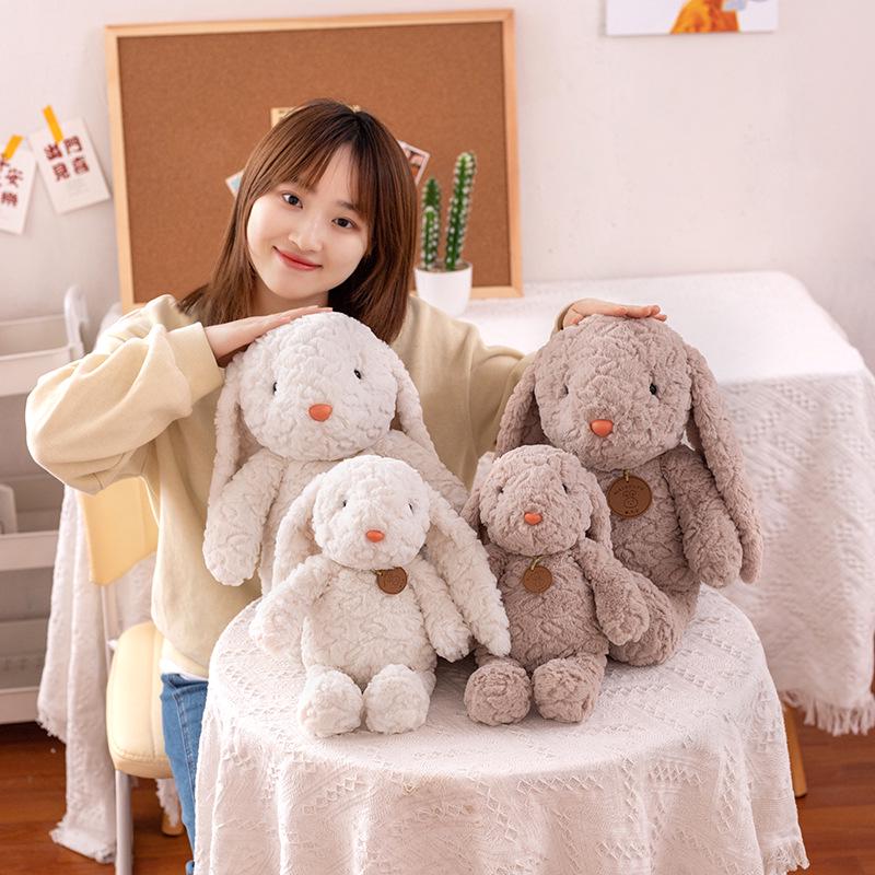 Bangbang Rabbit Plush Toy - Cute Lop-Eared Rabbit Teddy Bear Doll, Perfect Qixi Gift for Children and Girls