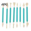 Professional Baking Accessories 8PCS Fondant Sculpting Tool Set DIY Cake Decorating Kit with Ergonomic Non-slip Handles Modeling Flower And