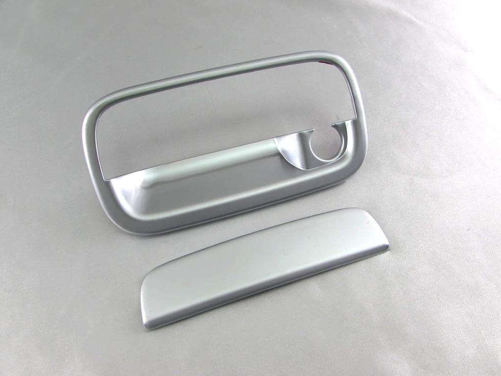 BRIGHTZ Door Handle Covers and Rear Hatch Knob Plate Set in Satin Silver for Toyota Hijet Cargo S331V Compatible with and 331 S321V, [REA-DHC-030].