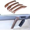 Fit for Toyota Land Cruiser Prado FJ150 150 2010-2018 ABS Inner Door Handle Cover, Car Interior Door Handle Protection Trim Cover, 4PCS (Pine Wood
