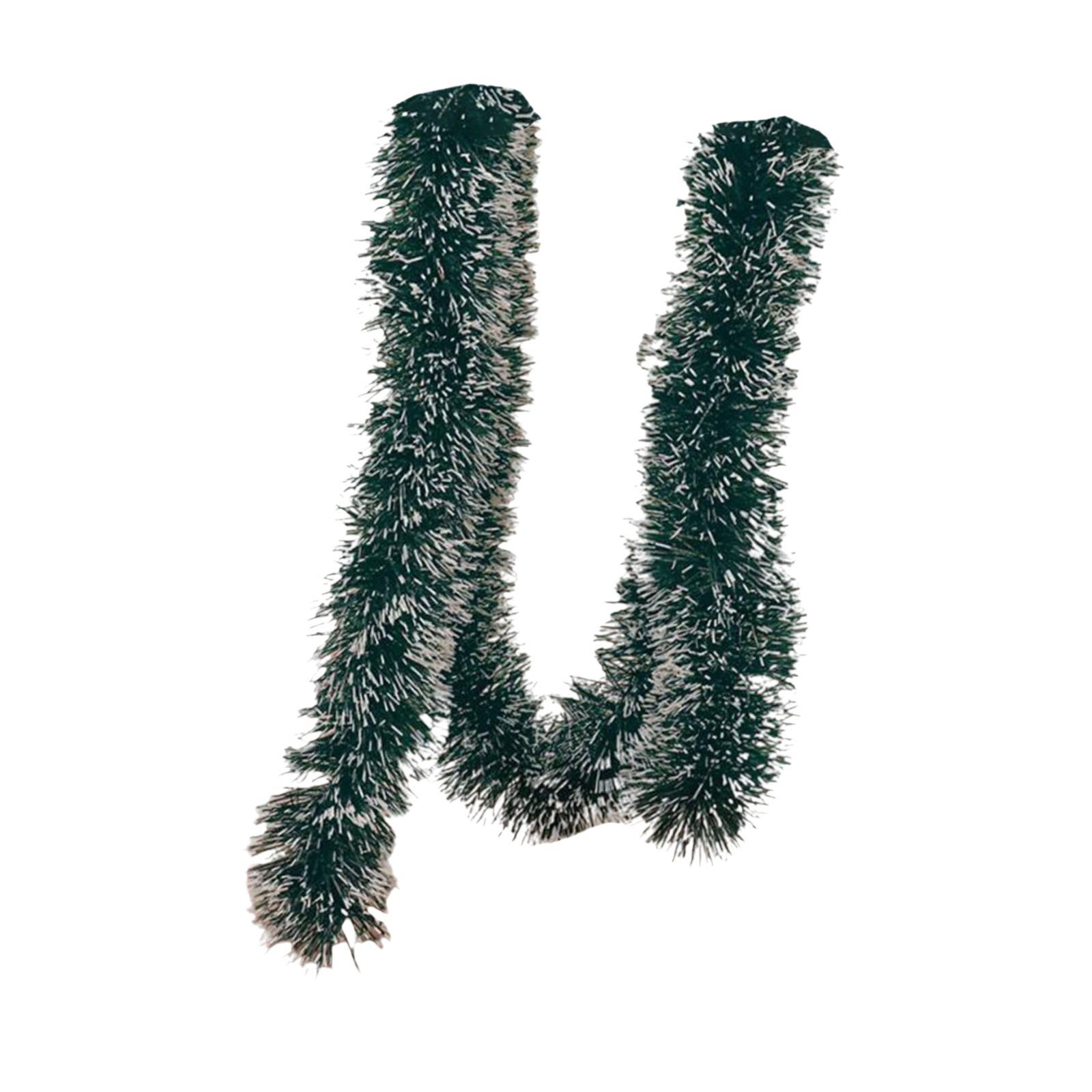 

Christmas Twist Garland Sparkly 70.87 inch Xmas Garland Glittering for Ceiling Thanksgiving Holiday Christmas Tree Decor темно-зелений колір