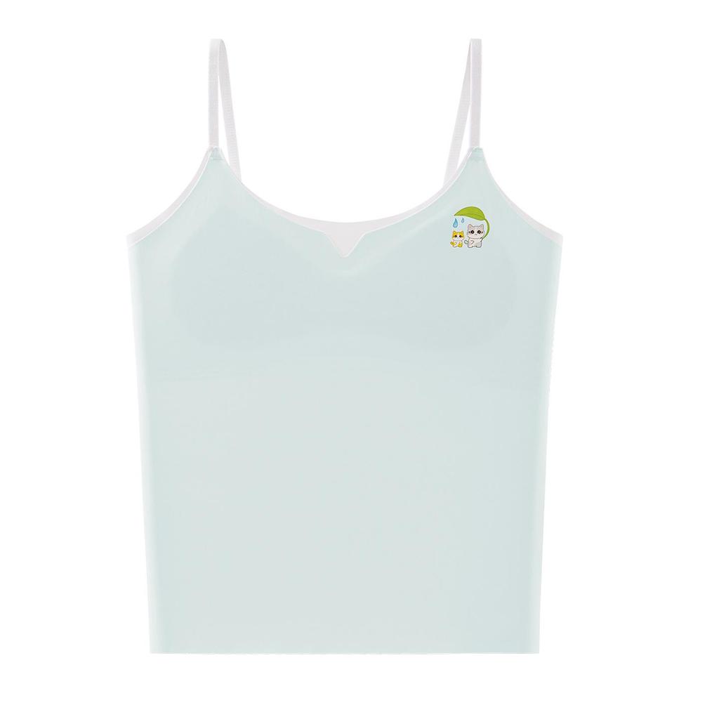 Stage 1 Girls' Anti-Nipple Vest - Fixed Cup, Long Strap