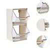 Desktop Tea Bag Organizer 2 Layer Desk Storage Rack for Office Milk Home